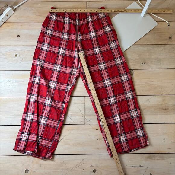 Colsie NWT Women's Red Plaid Flannel Sleep Pants Size L - Picture 9 of 9